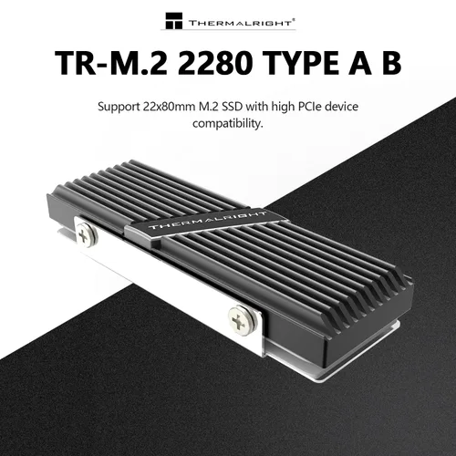 Miniatura 2 de Thermalright TR-M.2 2280 Tipo A B 2280 disipador para enfriamiento de SSD M.2 2280, disipador de enfriamiento, aluminio, con 2 conductividades