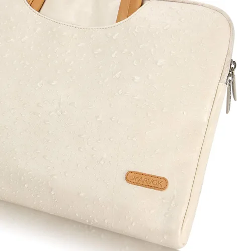 Miniatura 7 de ARVOK 15 15.6 16 pulgadas resistente al agua premium cuero portátil manga con asa y bolsillo con cremallera/ordenador portátil/Ultrabook Tablet