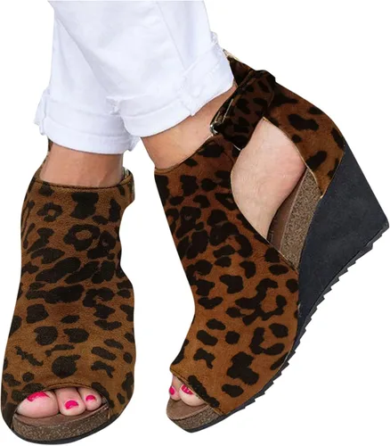 Miniatura 3 de Summer Sandals for Women Ladies Fashion Solid Wedges Casual Roman Shoes Sandalsias con tachuelas para mujer