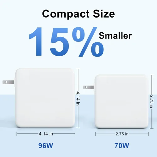 Miniatura 4 de Cargador para Mac Book Air 15 13 pulgadas Mac Book Pro14 pulgadas M5 M4 M3 M2 M1 2026 2025 2024 2023 2022 2021 70W USB-C a Mag 3 adaptador
