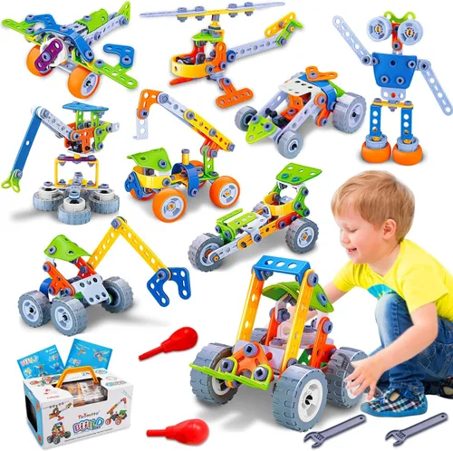 Miniatura 9 de Juguetes eléctricos STEM 10 en 1 para niños de 5, 6, 7, 8, 9 años, regalos de cumpleaños, juguetes educativos de construcción para niños de 4 a 8