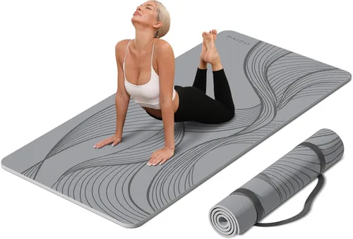 PAIDU Esterilla de Yoga Grande - 72' x 36' x 0.4' Ancho Extra y Grueso, Cómodo, Antideslizante Esterilla de Ejercicio - Funciona Genial en Todos los