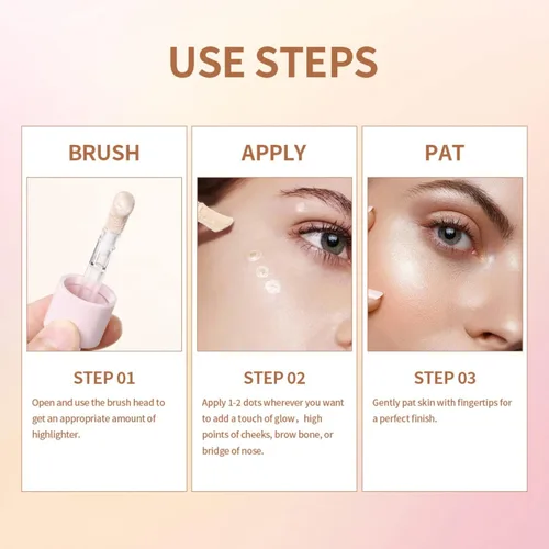 Miniatura 8 de Resaltador líquido de maquillaje - Resaltadores faciales y luminizadores, resaltadores de maquillaje para un brillo natural de larga duración, #2