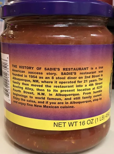 Miniatura 3 de SADIE'S DE NUEVO MÉXICO NO COMO SALSA CALIENTE, 16 OZ (PACK DE 6)