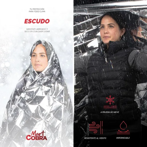 Miniatura 7 de Paquete de 4 mantas de emergencia de Mylar espaciales, equipo de supervivencia y suministros reutilizables térmicos para campamento, caza, primeros