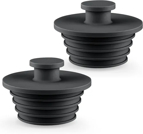 Aluvor Tapón para bañera, 2 piezas, tapón de fregadero, tapón de bañera, tapón de drenaje de ducha de baño, tapón de drenaje de bañera de silicona,