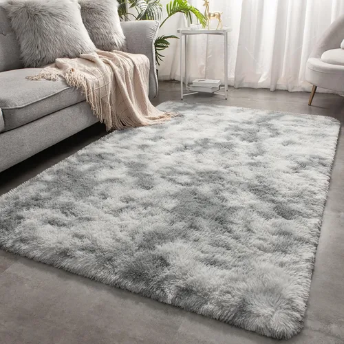 Miniatura 127 de Merelax Alfombra Moderna Suave y Esponjosa Shaggy para Dormitorio Sala de Estar Decoración de Sillas Pequeñas Alfombras Tapetes para Pies Piso, Verde
