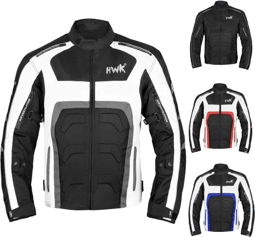 Miniatura 9 de Chaqueta de motocicleta HWK Spyder para hombre con tela de cordura textil resistente al clima para chaqueta de motocross enduro