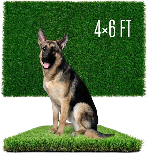 Miniatura 24 de Sunturf Hierba falsa para que los perros orinen, césped artificial para perros, almohadillas para orina de perro, extra grandes, tapetes de césped