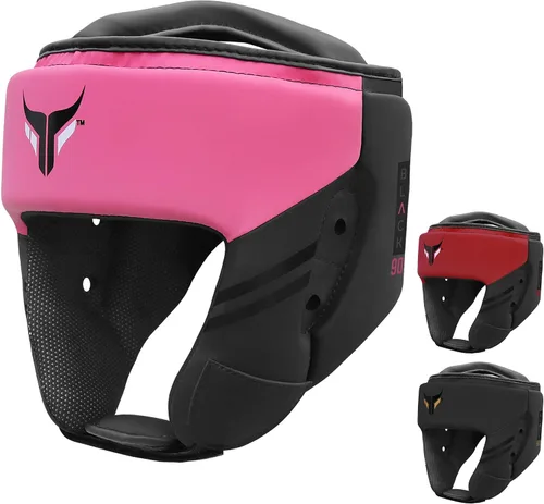 Miniatura 10 de Mytra Fusion Casco de boxeo - Equipo de combate con correa ajustable MMA, Muay Thai, Kickboxing, artes marciales, karate, equipo de cabeza
