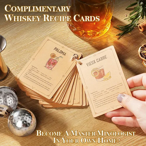 Miniatura 7 de Oaksea Regalos para hombres, papá, Navidad, juego de piedras de whisky de acero inoxidable en forma de pelota de golf, cubos de hielo reutilizables