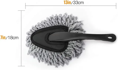 Miniatura 7 de MoKo Plumero para automóvil, paquete de 2 cepillos de microfibra súper suave, juego de cepillos para detalles de salpicadero, limpieza