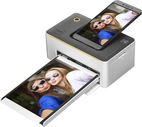 Kodak Dock Premium - Impresora fotográfica instantánea portátil para fotos de 4x6 pulgadas, fotos en color, tecnología 4 Pass y proceso de
