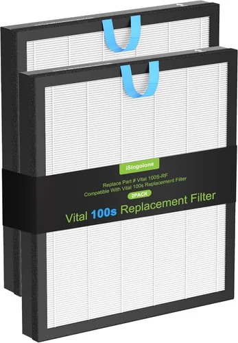 Filtro de reemplazo Vital 100S compatible con el purificador de aire LEVOIT Vital 100S y Vital 100S-P, filtración 3 en 1 con HEPA verdadera de grado