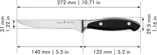 Miniatura 2 de Henckels Forged Synergy - Cuchillo deshuesador de 5.5 pulgadas, negro/acero inoxidable