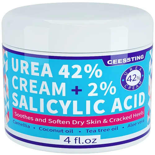 Miniatura 4 de Crema de urea 42 por ciento para pies, 42% crema de urea para pies con 2% de ácido salicílico, para pies, manos, talones, codos, uñas y rodillas, 4