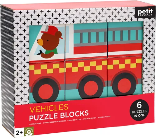 Miniatura 3 de Petit Collage Vehículos Puzzle Blocks