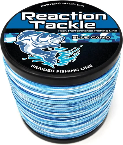Reaction Tackle - Línea de pesca trenzada de grado profesional de alto rendimiento para pesca en agua salada o agua dulce - Línea de pesca trenzada