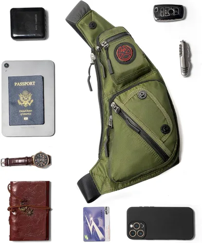Miniatura 33 de Nicgid Sling Bag - Mochila bandolera para hombre), LYSB01NH075BJ-SPRTSEQIP