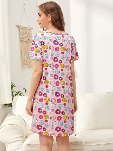 Miniatura 2 de Floerns Camisón de lencería divertido para mujer, camiseta con estampado lindo