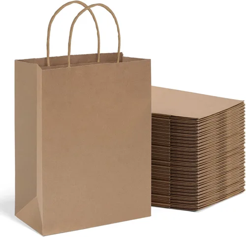 Miniatura 15 de Metronic - Bolsas de regalo de papel kraft con asas de 16 x 6 x 12 pulgadas, paquete de 6000 Para Navidad, recuerdos de fiesta de cumpleaños