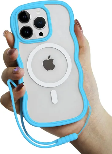 Miniatura 25 de Funda magnética para iPhone 13 Pro Max, funda transparente para iPhone 13 Pro Max, bonita funda para iPhone 13 Pro Max, funda protectora de TPU