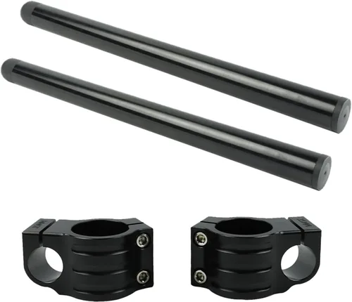 FLYPIG Manillar de horquilla con clip para motocicleta de 11.811 in 7/8 pulgadas para Honda CB500 CB650 CB750 1969-1982 CBX CL77 MR250 SL350 CB450