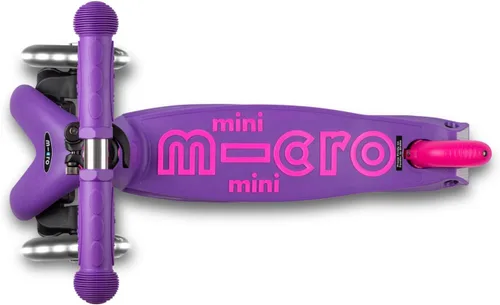 Miniatura 6 de Micro Kickboard Mini scooter LED para niños de 2 a 5 años Niños de hasta 110 libras Diseño de 3 ruedas inclinadas para dirigir Barra en T