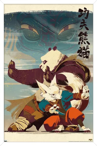 Miniatura 10 de Trends International Kung Fu Panda 4 - Póster de pared, 34 pulgadas de largo x 22.4 pulgadas, versión sin marco