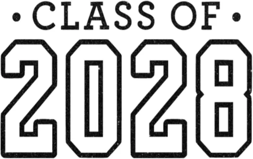 Miniatura 29 de Class of 2028 Iron On Decal, Senior Class Shirt Patch, Heat Transfer, HTV Graphic Tshirt Sticker, DIY Crafts, Pick Size Color, Iron-On Almost Gold