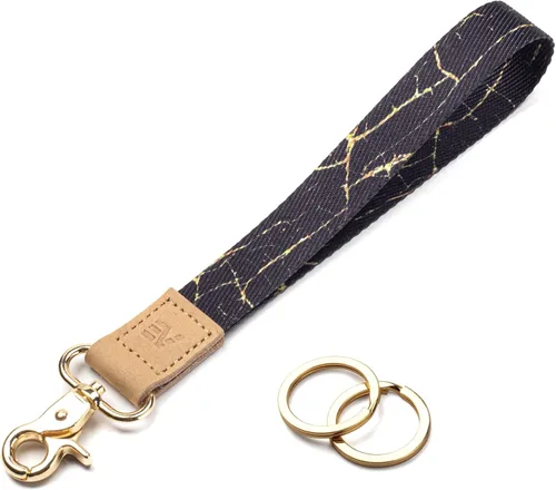 Miniatura 56 de EcoVision - Llaveros lindos con correa para llaves, llavero de muñeca para mujer, correa de insignia con 2 argollas para llaves