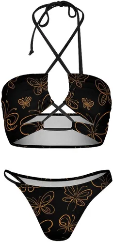 Miniatura 4 de Florally Bikini Sets for Women Two Piece String Bikinis Swimsuit Triangle Bathing Suit