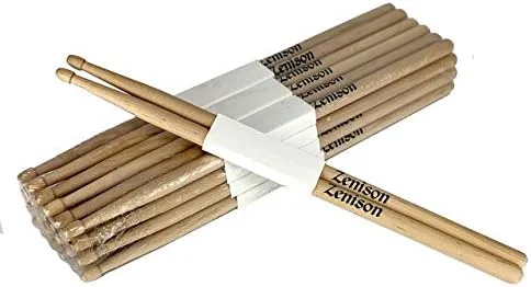 Miniatura 2 de 12 PARES – 5B PUNTA DE MADERA NATURAL DE ARCE DE BOMBAS PRO 24 PALOS DE TAMBOR NUEVO