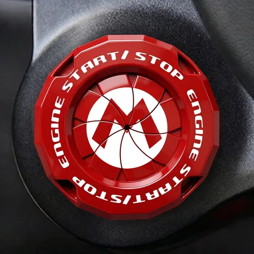 Miniatura 19 de Cubierta de Botón de Arranque Giratorio, Accesorios de Motor de Coche Push to Start Stop, Cubierta de Interruptor de Encendido Automático, Regalo