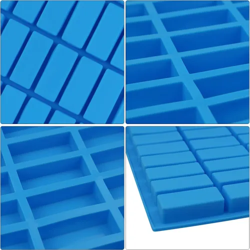 Miniatura 2 de Mity rain Molde de silicona rectangular de 40 cavidades, moldes para bandejas de caramelo para trufas de chocolate, ganache, gelatina, praliné