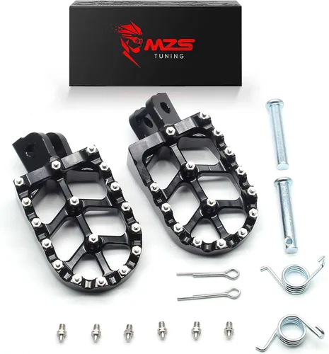 Miniatura 11 de MZS Estriberas eléctricas para motocross compatibles con X3 XXX MX3 MX4 MX5, estriberas Ebike MX más anchas reposapiés resto pedal CNC aluminio negro