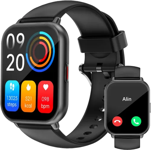 RUIMEN Relojes inteligentes para hombres y mujeres (respuesta/hacer llamadas, 2 bandas incluidas), reloj inteligente de 1.8 pulgadas para teléfonos