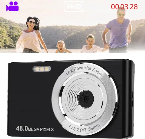 Miniatura 5 de VBESTLIFE Cámara digital, cámara de enfoque automático 4K para fotografía, 48MP 16X Zoom Cámara compacta de viaje para adolescentes, adultos
