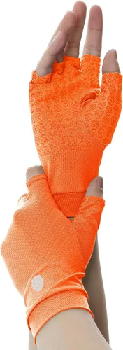 Miniatura 8 de Guantes sin dedos SPF para hombre y mujer, guantes de conducción unisex con protección solar UPF 50+ con gel de silicona