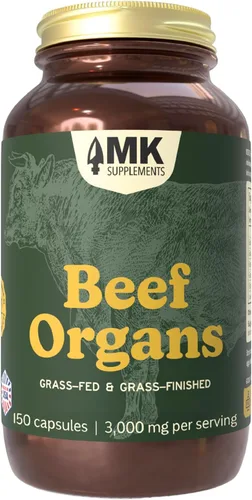 Miniatura 12 de MK Supplements Suplemento de hígado de res alimentado con pasto, apoya la producción de energía, desintoxicación, digestión, inmunidad y bienestar