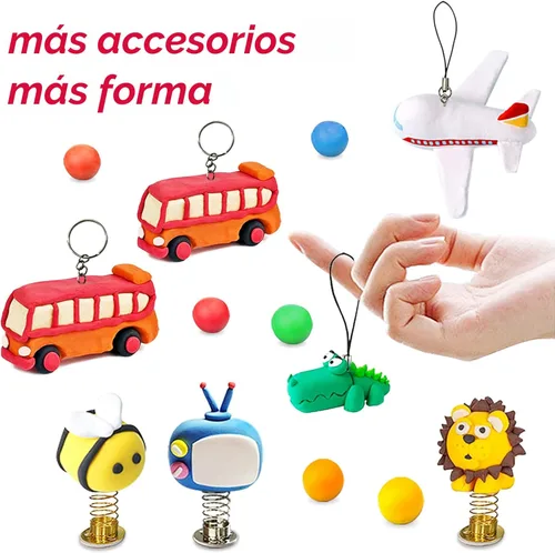 Miniatura 4 de ESSENSON Kit de arcilla para modelar – 36 colores de arcilla mágica de secado al aire, moldeo de bricolaje con herramientas de escultura, recuerdos