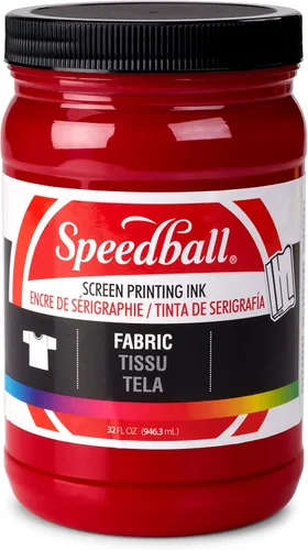 Miniatura 42 de Speedball Tinta de impresión de pantalla de tela, 8 onzas, color negro para impresión de camisetas y serigrafía