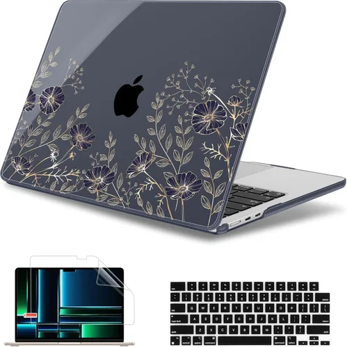 Miniatura 11 de May Chen para M4 MacBook Air de 13.6 pulgadas Funda 2025 2024 2023 2022 Modelos: A3240 A3113 M3 A2681 M2, Carcasa de plástico rígido para MacBook