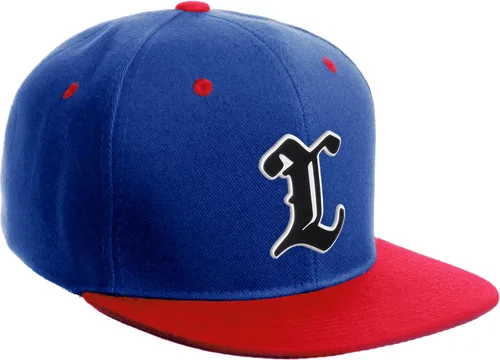 Miniatura 441 de Daxton Gorra clásica con visera de billete plano con letras del alfabeto inglés antiguo de la A a la Z