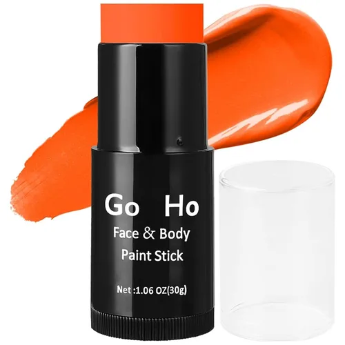 Miniatura 21 de Go Ho Barra de Pintura Facial Azul Mezclable en Crema (29.99 g), Pintura Corporal y Facial Azul Real de Cobertura Total para Adultos, Niños, Palo