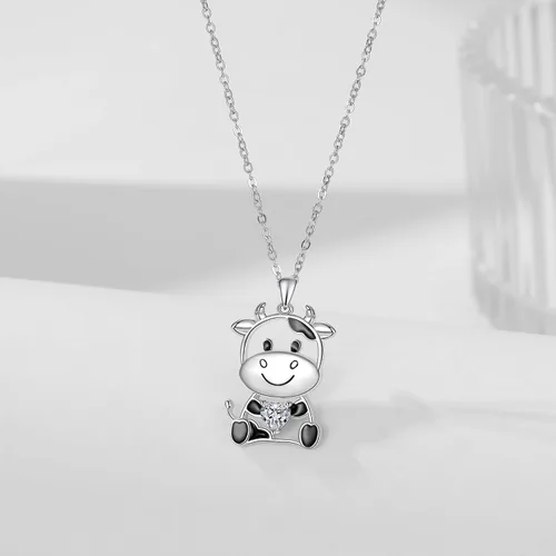 Miniatura 3 de Lindo collar de animal de plata de ley 925 con colgante de collar de joyería para mujeres, hermana e hija