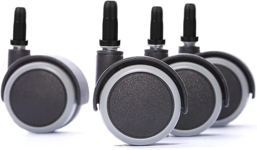 Miniatura 2 de MAGICLULU Tapón de rueda para silla, 25 unidades, tapas protectoras universales de plástico para sillas rodantes para muebles de oficina, protección