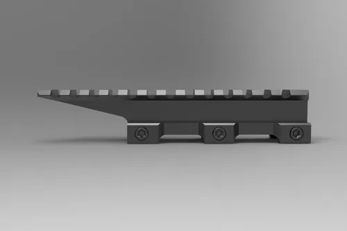 Miniatura 6 de Triton Atlas - Soporte elevador Picatinny de grado táctico con 13 ranuras, perfil mediano de 0.9 pulgadas, color negro