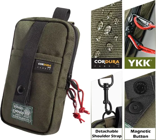 Miniatura 3 de Rough Enough - Bolso bandolera pequeño para teléfono celular, bolsa táctica para hombre