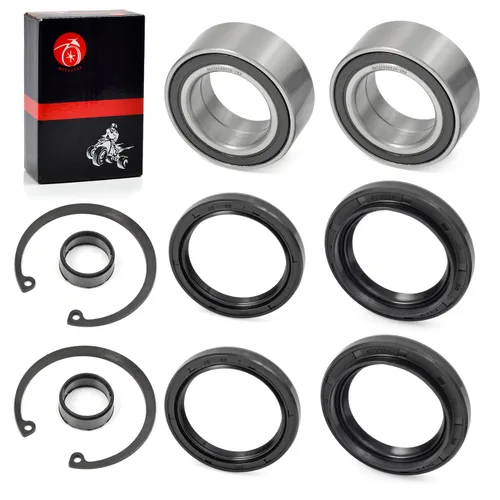 Miniatura 3 de Rodamientos y sellos de rueda delantera con clip de seguridad compatible con Honda Rancher 350 TRX350 FE/FM Rancher 400 TRX400 FGA/FA Rancher 420